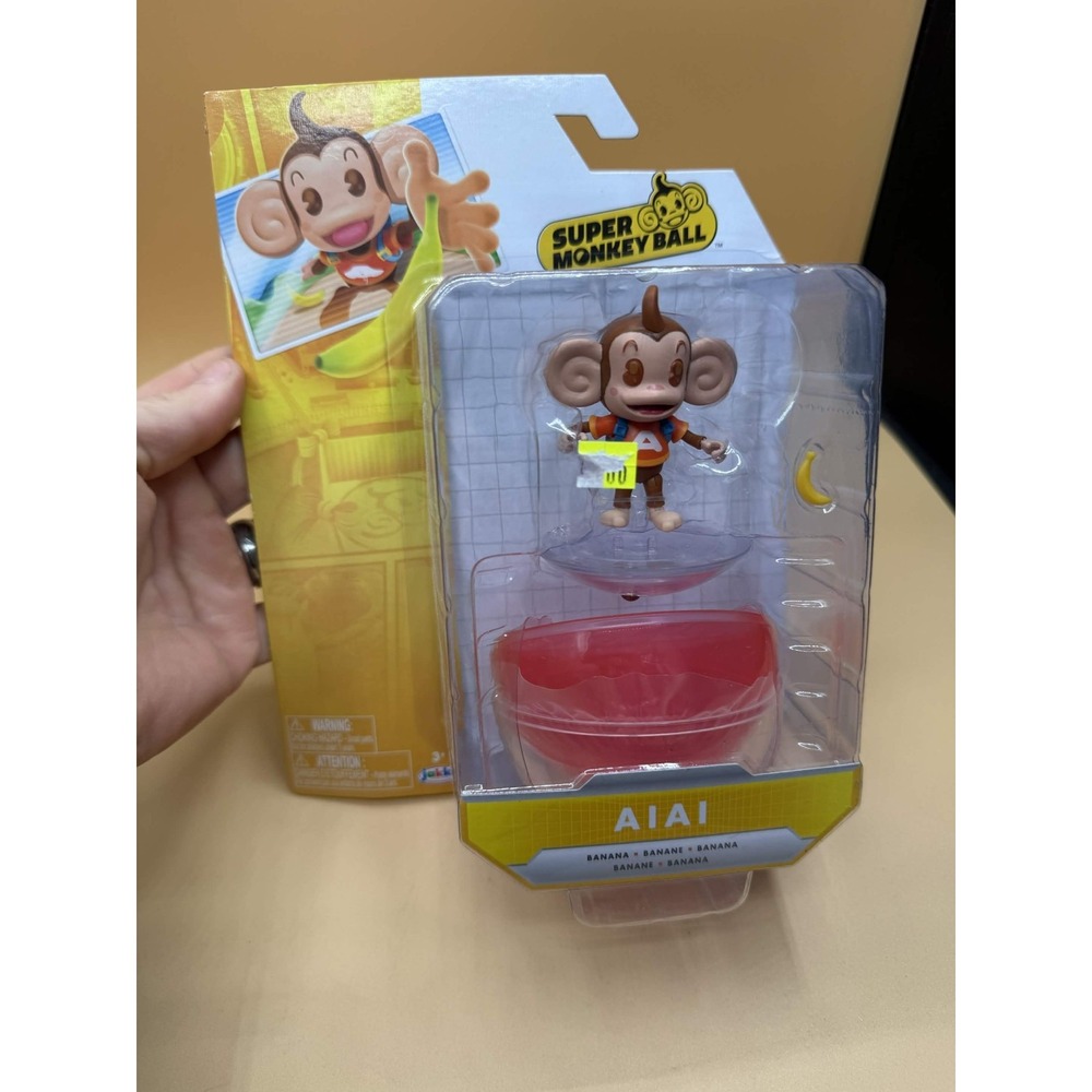 Jakks Super Monkey Ball AiAi Action Figure With Red Capsule Toy Sega New 2023